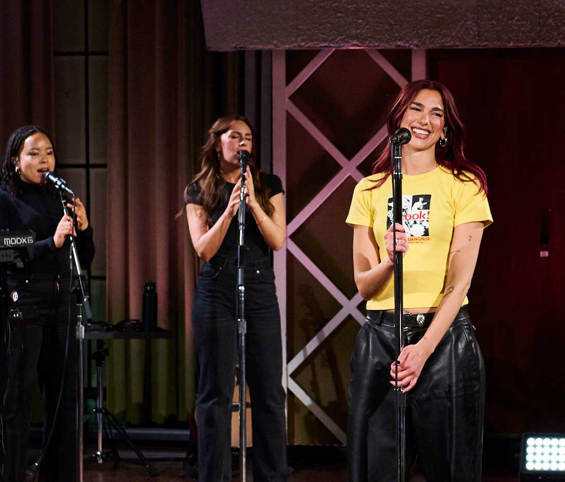 Vivid Case Study - Dua Lipa cinematic BBC Live Lounge broadcast