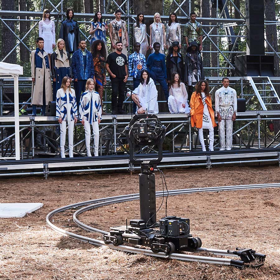 Vivid Broadcast - Case Study - Cinematic Burberry SS21 fashion show