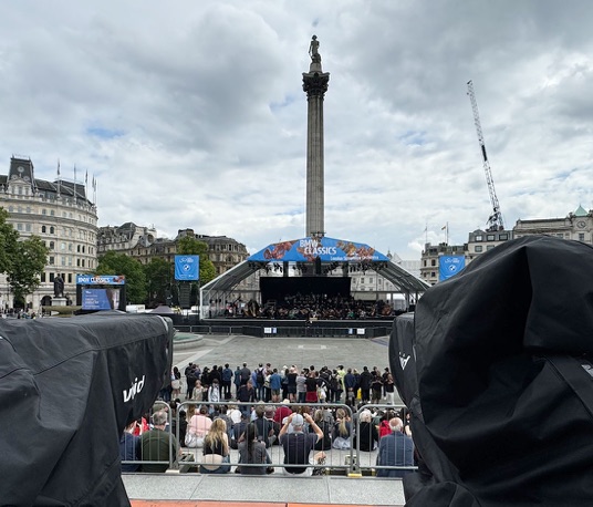 Vivid Case Study - London Symphony Orchestra BMW Classics concert in Trafalgar Square