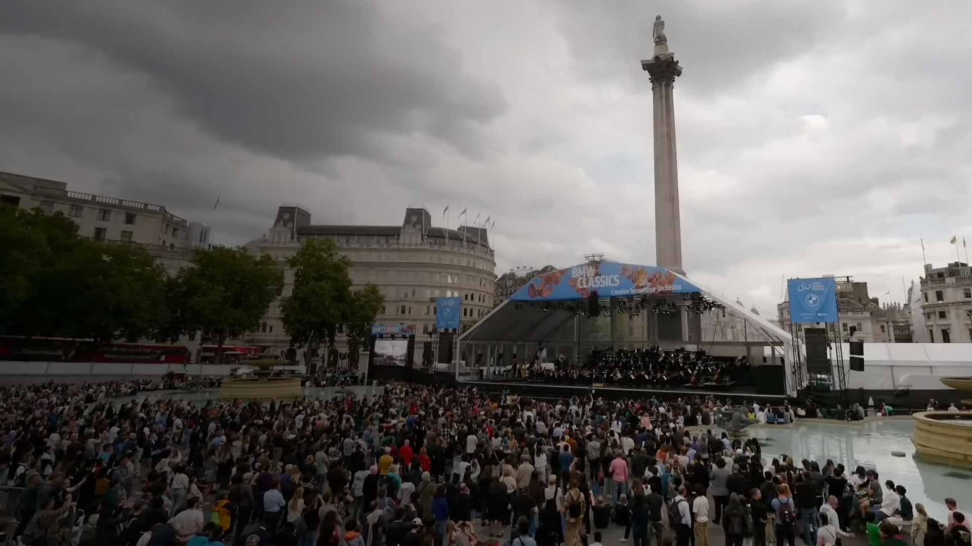 London Symphony Orchestra BMW Classics concert in Trafalgar Square