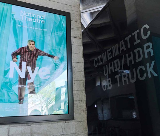 Vivid Case Study - Nye Bevan - the 100th NT Live to Cinema event at the National Theatre