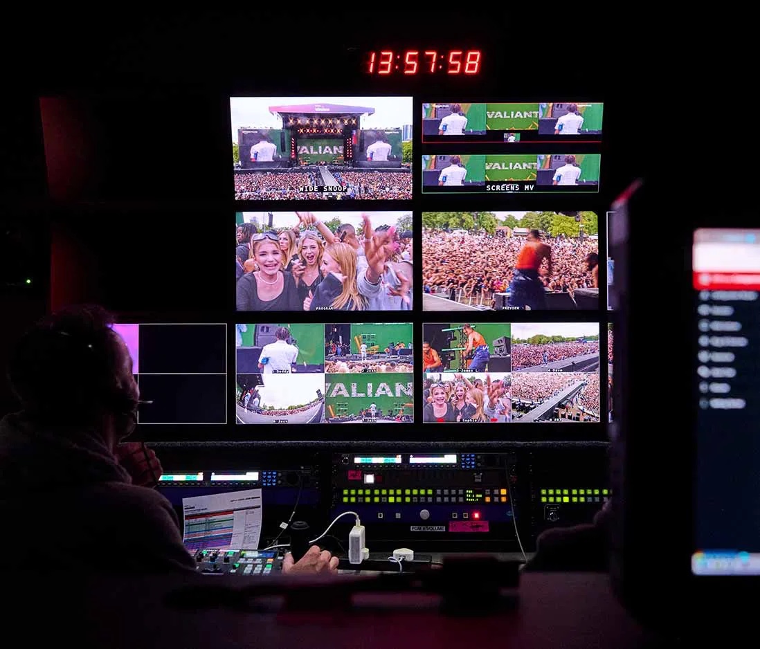 Vivid Music Broadcast in action