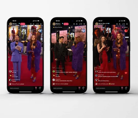 Vivid Red Carpet Broadcast in action