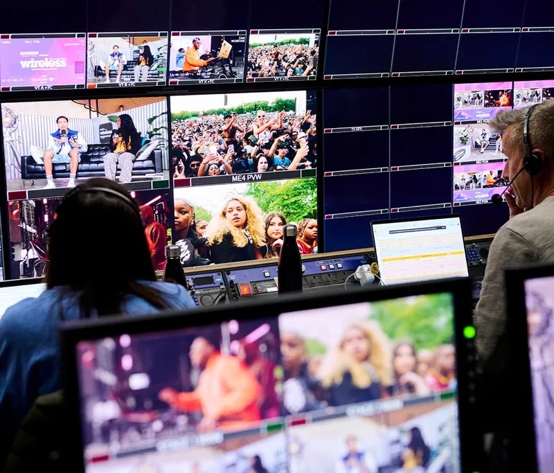 Vivid Broadcast Cinematic Multi-camera at Wireless Festival - OB Gallery
